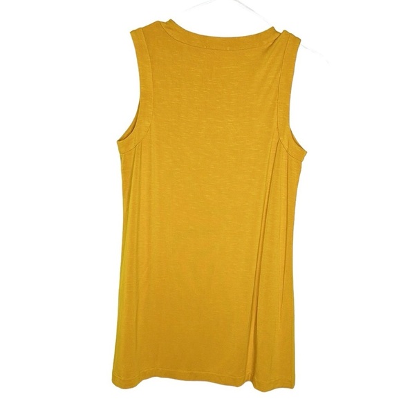 Soma Weekend Sleeveless Top Women's‎ XS Mustard Yellow Casual Beachy - Picture 2 of 6
